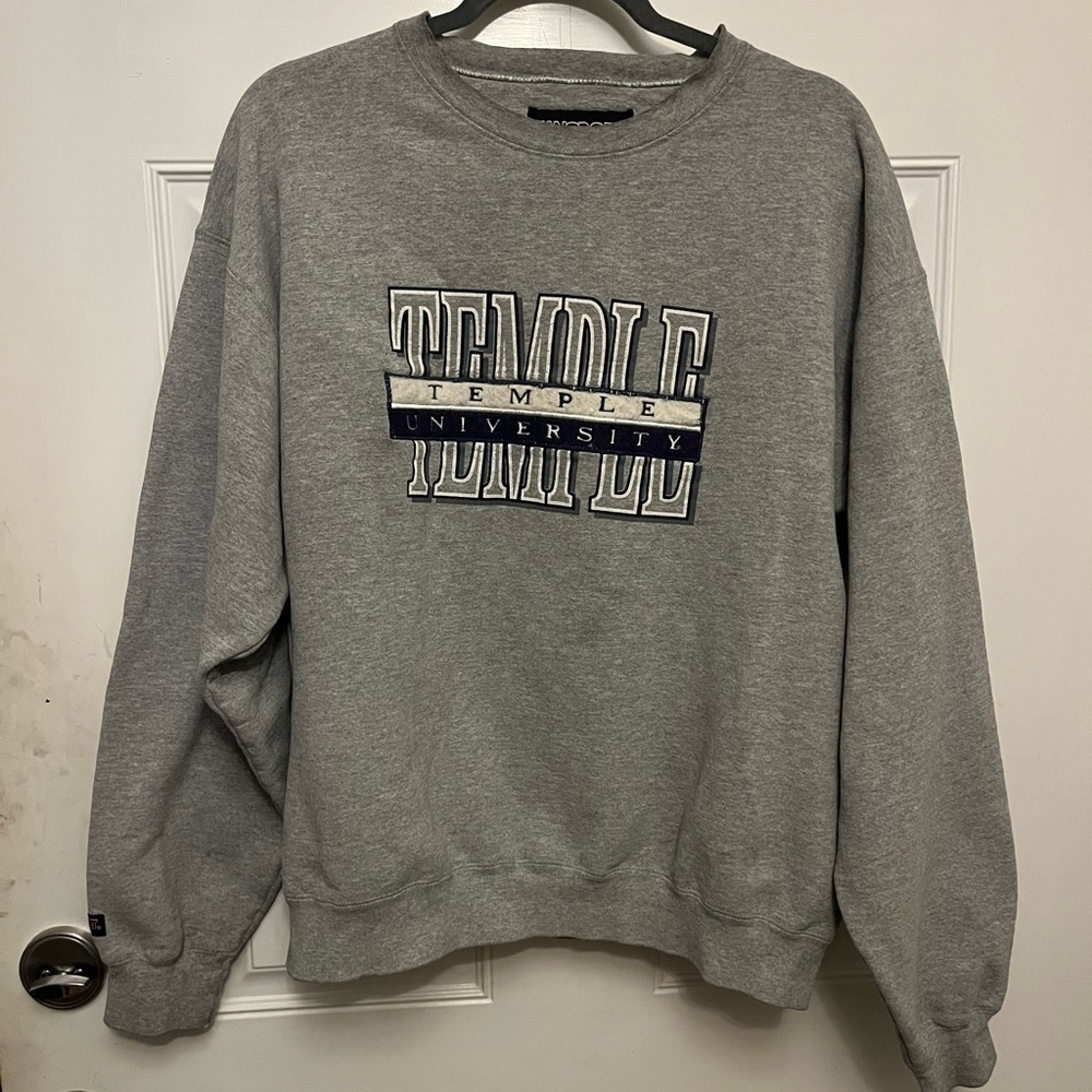 Vintage Temple University Gray Sweater